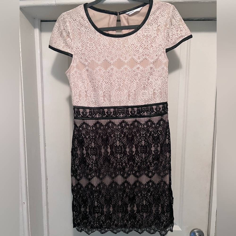 Beautiful Kenzie (size 8) dress with lace overlay.